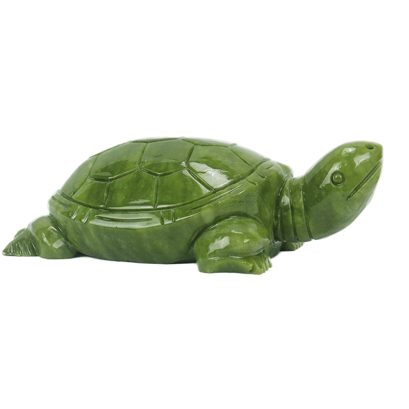 Aquarium Fish Land - Natural Jade/turtle Sculpture/home Decoration/feng Shui Ornaments/fish