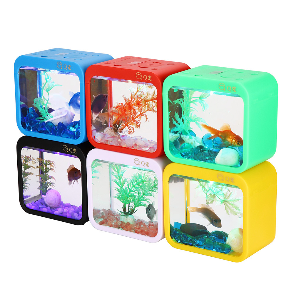 Aquarium Fish Betta - Colorful Creative Betta Box With Light,