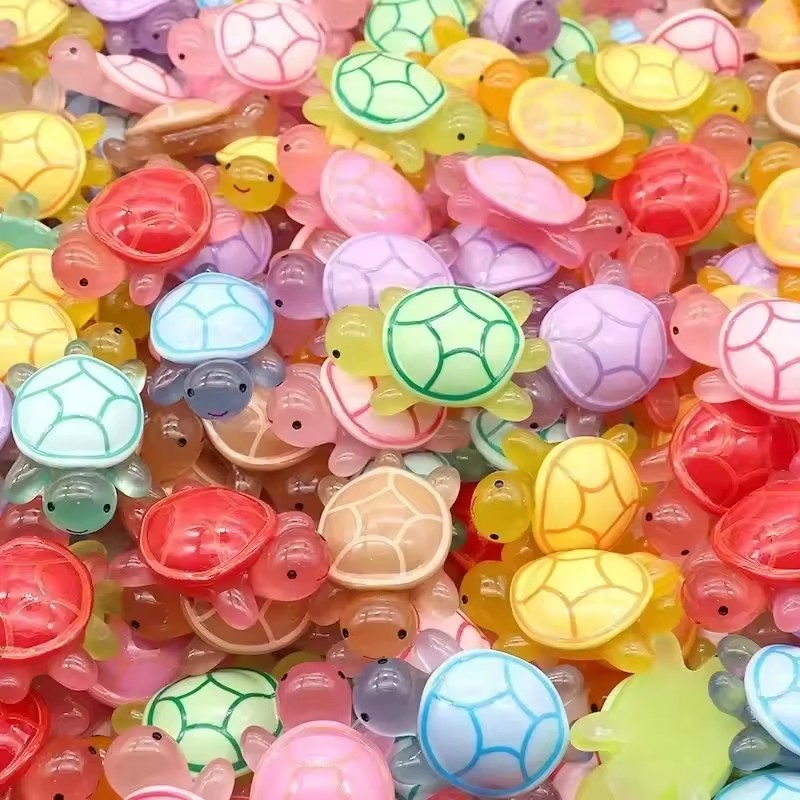 Aquarium Fish Land - 20/50/100pcs Mini Luminous Turtle Home Decor