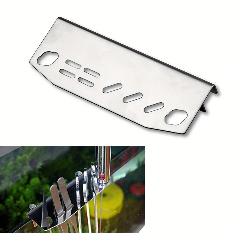 Aquarium Fish Maintenance - Stainless Steel Aquarium Cleaning Tools Holder,