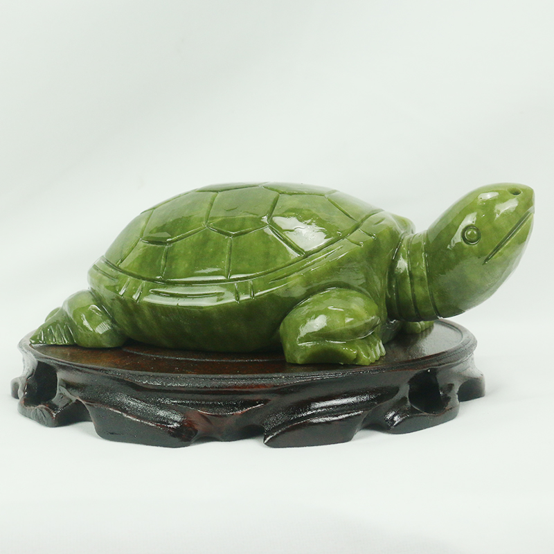 Natural Jade/turtle Sculpture/ - Aquarium Fish Land recension och pris