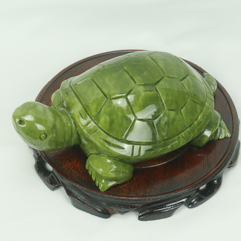 Natural Jade/turtle Sculpture/ - Aquarium Fish Land recension och pris