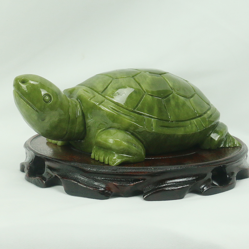 Natural Jade/turtle Sculpture/ - Aquarium Fish Land recension och pris