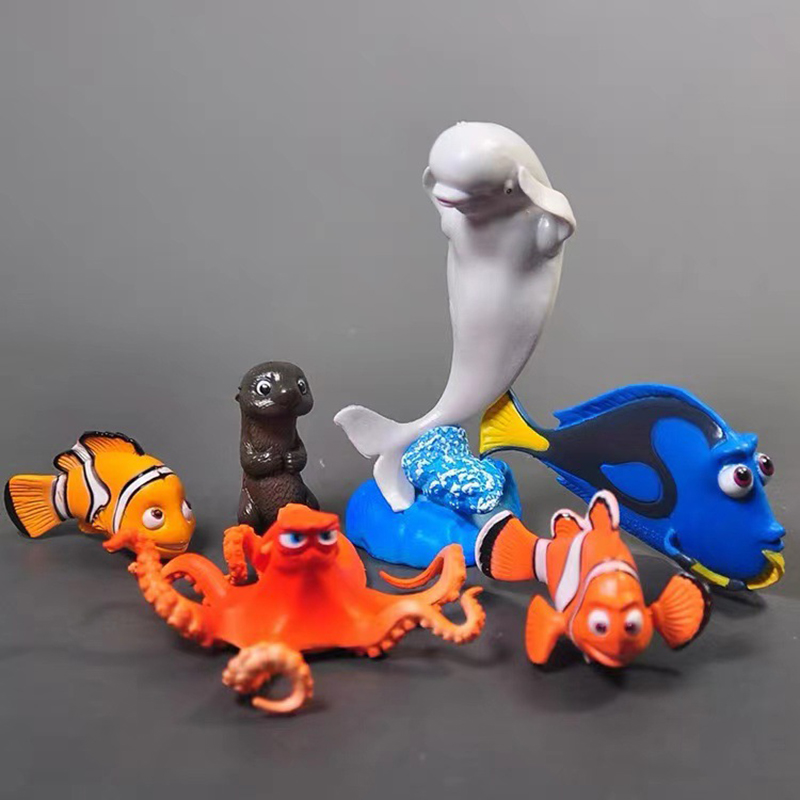 Cute 6 PC Dolls Statue World O - Aquarium Fish Dolphin recension och pris