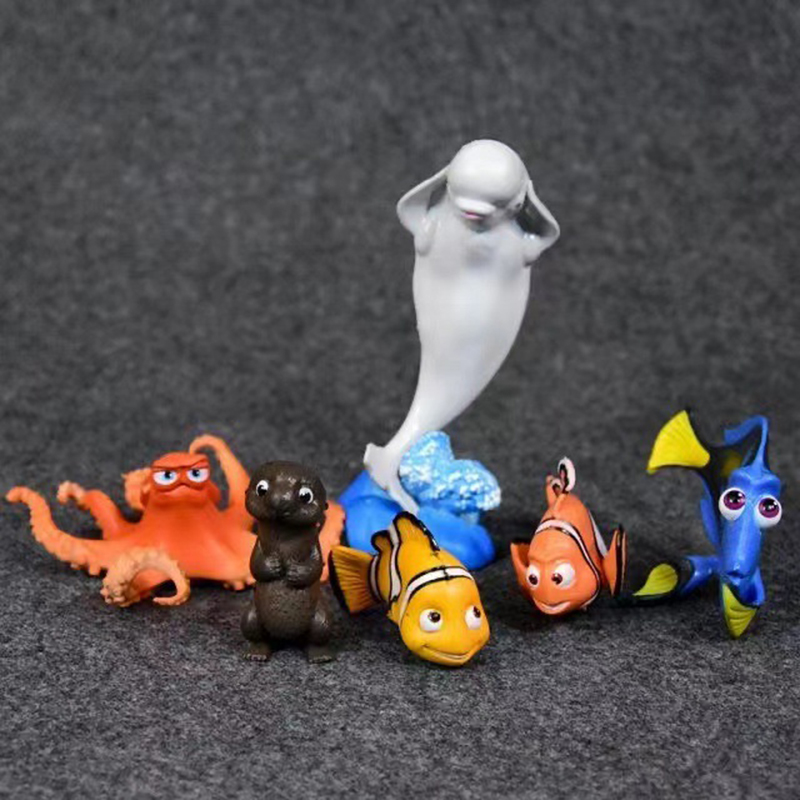 Cute 6 PC Dolls Statue World O - Aquarium Fish Dolphin recension och pris