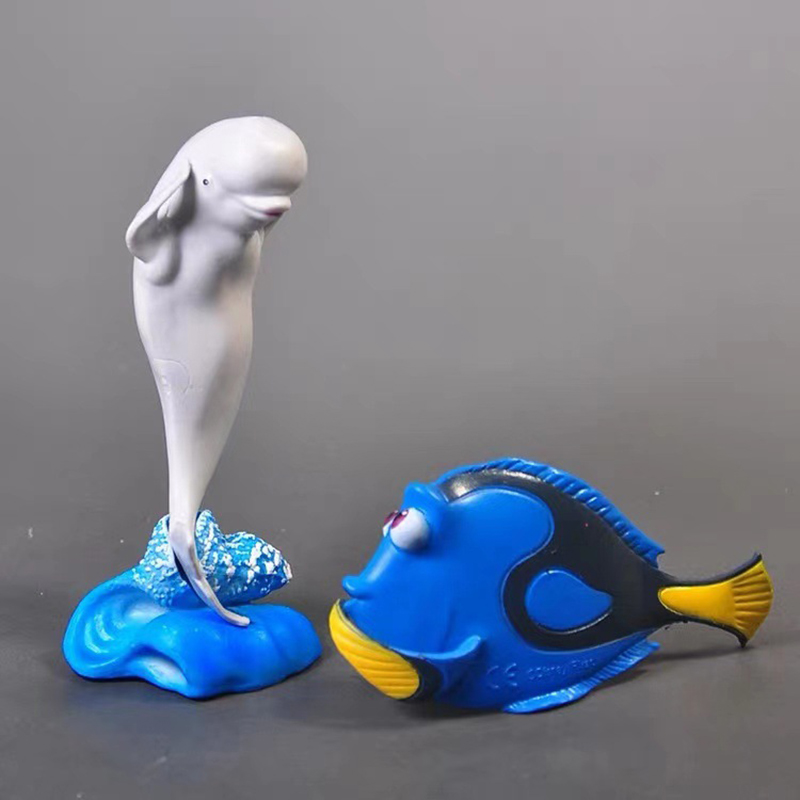 Cute 6 PC Dolls Statue World O - Aquarium Fish Dolphin recension och pris