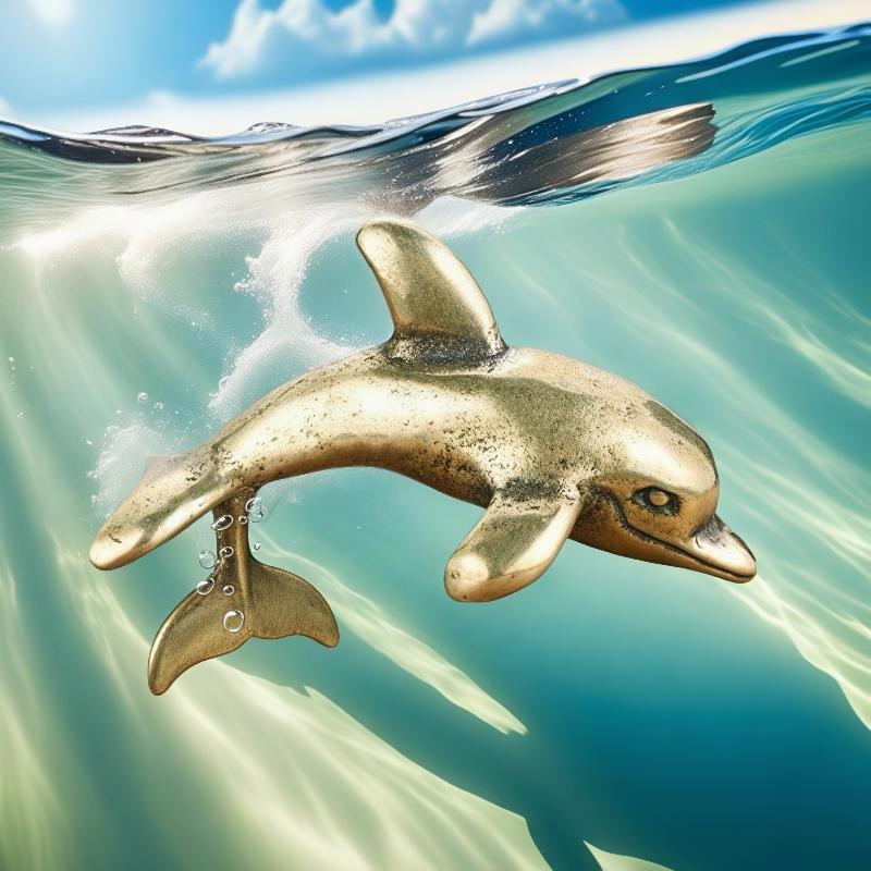 Brass Dolphin Figurine Vintage - Aquarium Fish Dolphin recension och pris