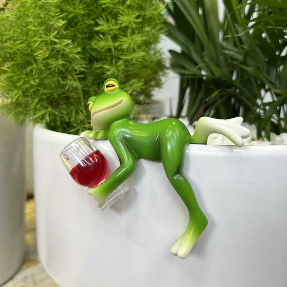 Hanging Flower Pot Edge Frog D - Aquarium Fish Land recension och pris