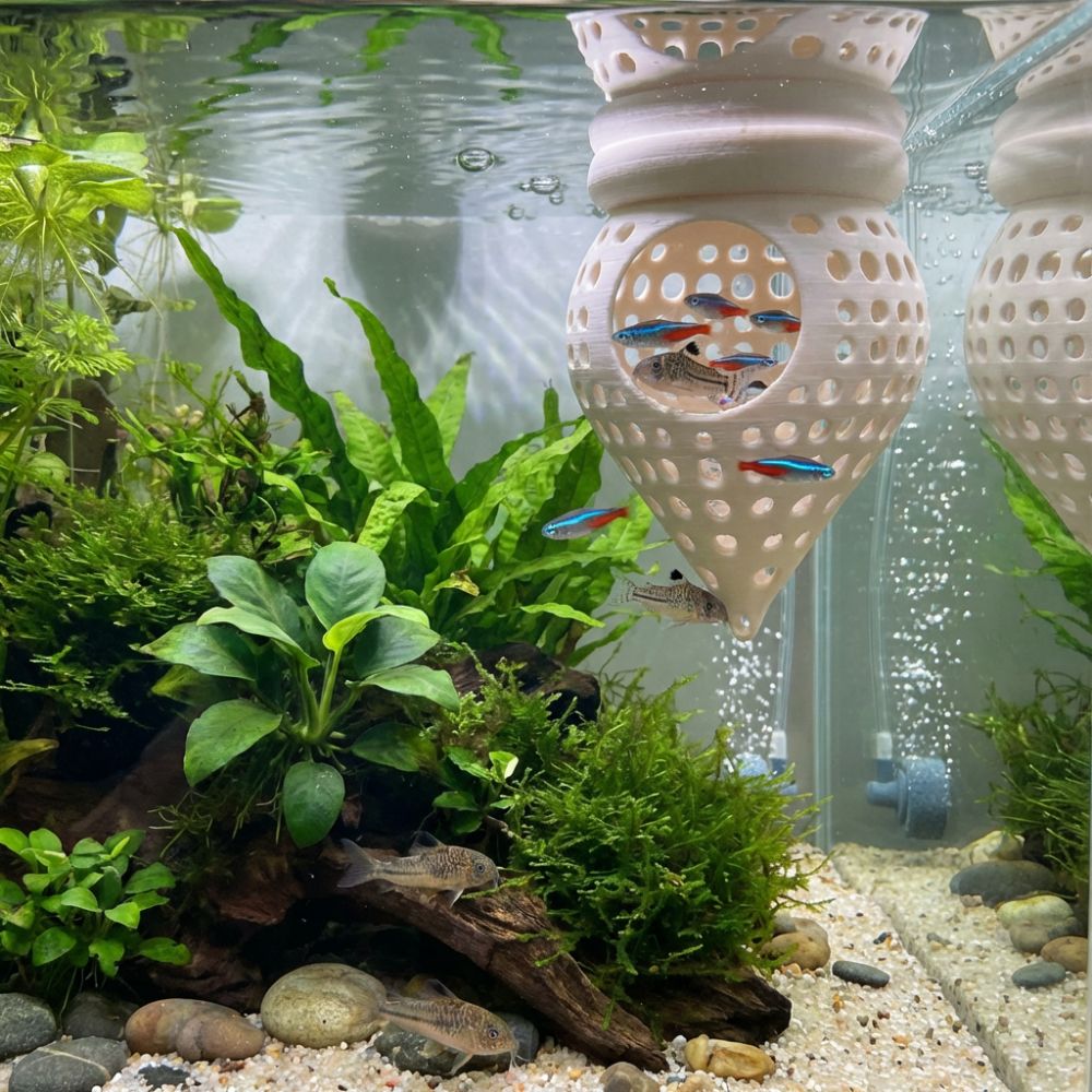 3D Printed Floating Fish Hammo - Aquarium Fish Cave recension och pris