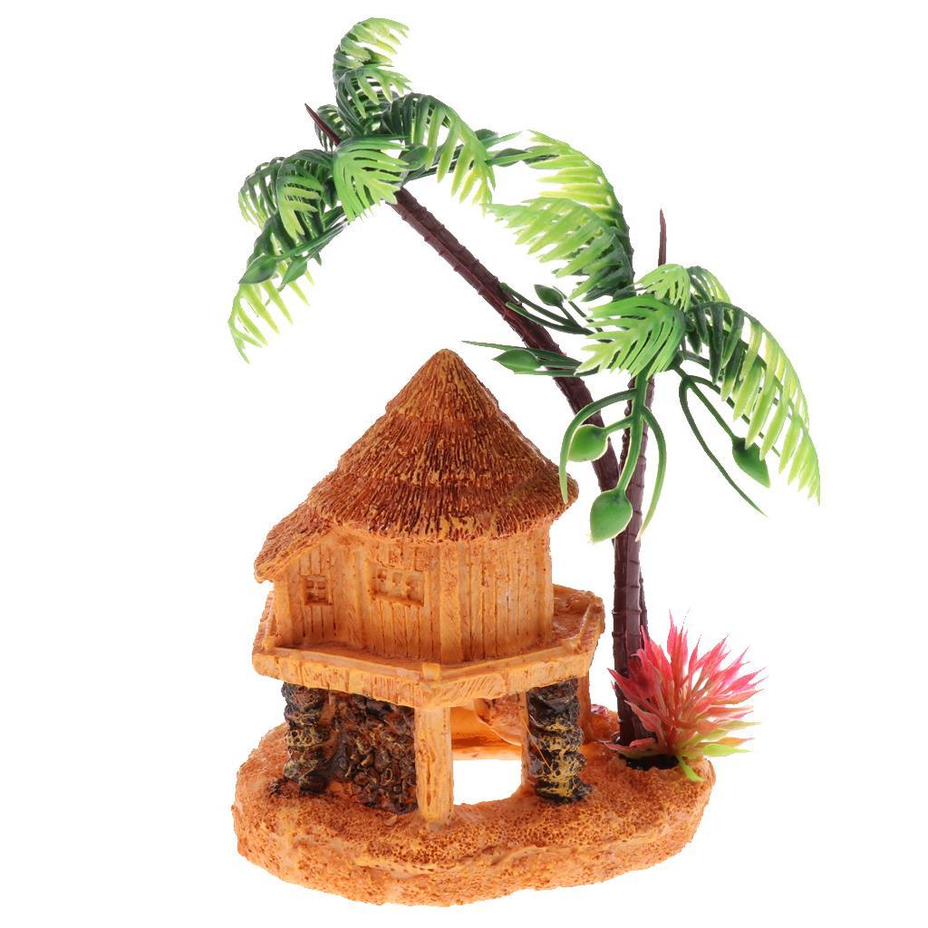 Artificial Coconut Tree Hidden - Aquarium Fish Cave recension och pris