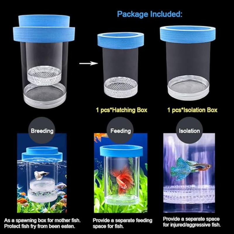 Floating Fish Breeding Isolati - Aquarium Fish Betta recension och pris