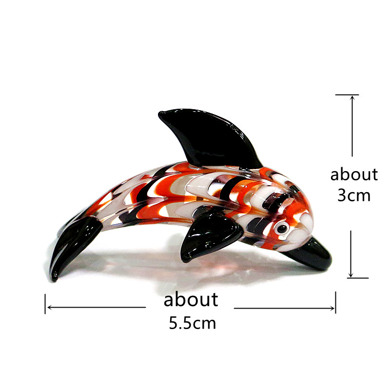 Murano Glass Dolphin Miniature - Aquarium Fish Dolphin recension och pris