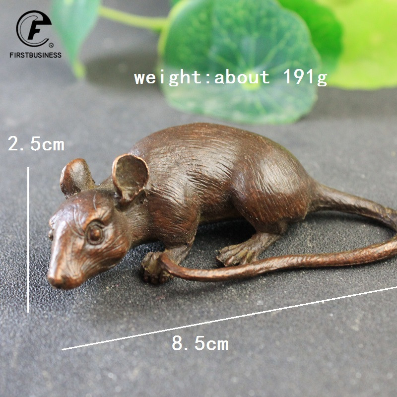 Heavy Brass BIG Rat Mouse Figu - Aquarium Fish Land recension och pris