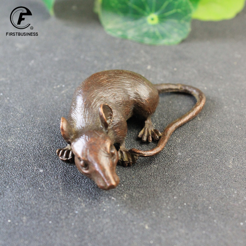 Heavy Brass BIG Rat Mouse Figu - Aquarium Fish Land recension och pris