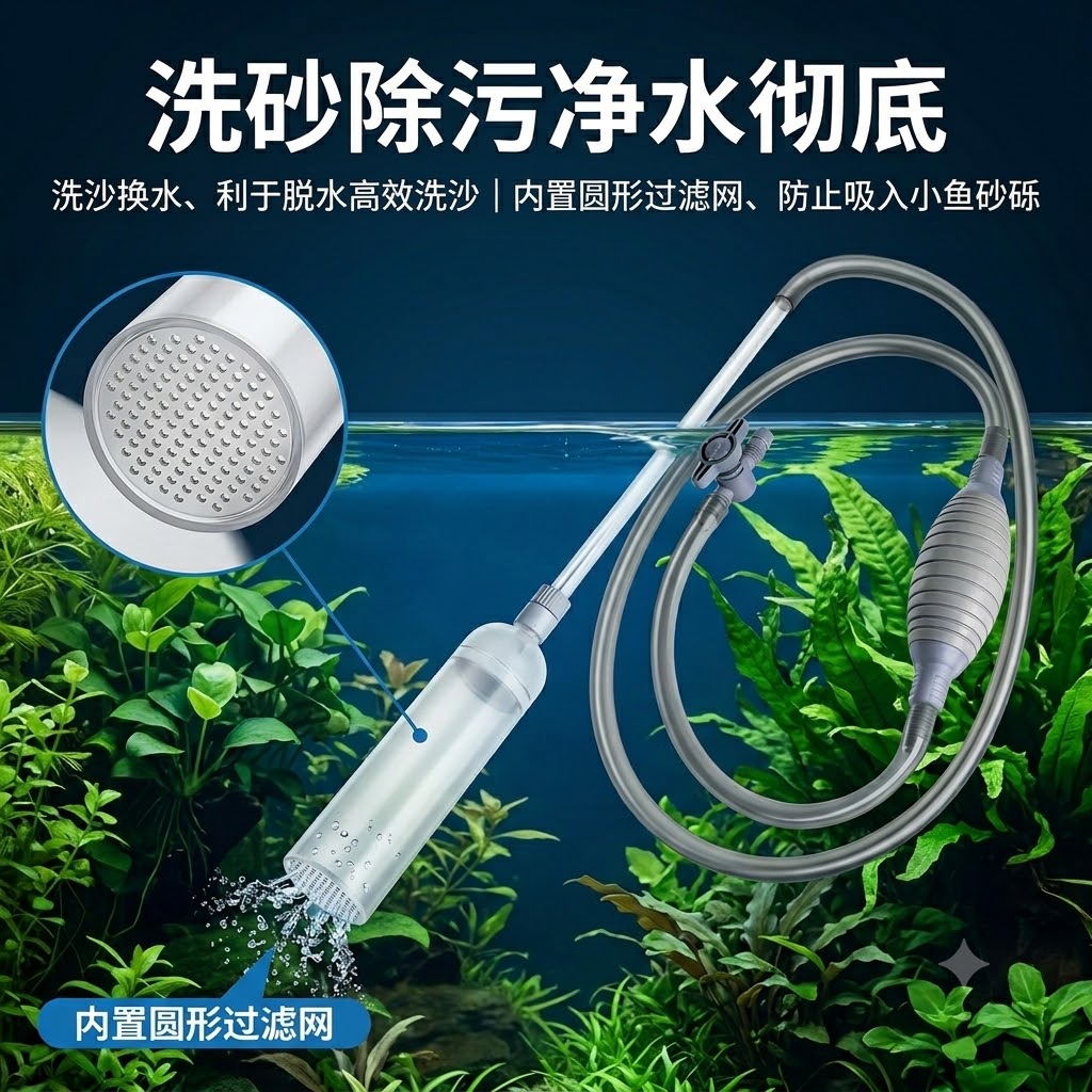 Aquarium Siphon, Manual Water  - Gravel Vacuum Cleaner recension och pris