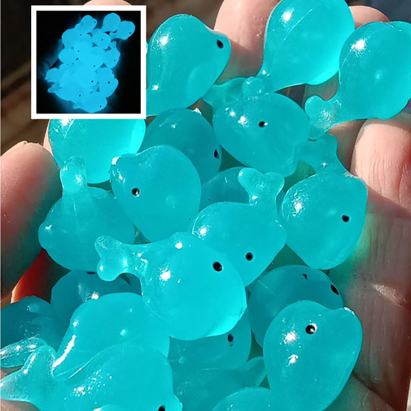20pcs Luminous Whale Stones Re - Aquarium Fish Dolphin recension och pris