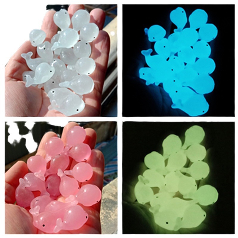 20pcs Luminous Whale Stones Re - Aquarium Fish Dolphin recension och pris