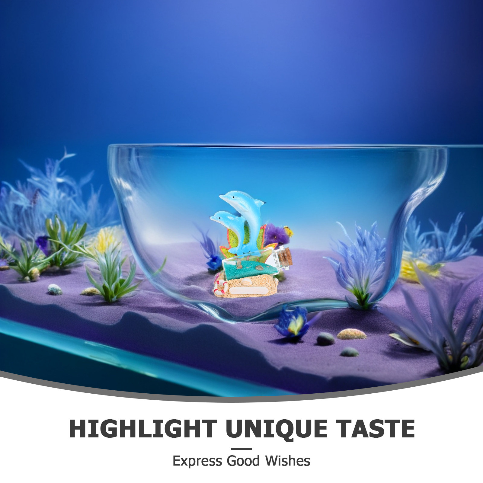 Dolphin Sculpture Drift Bottle - Aquarium Fish Dolphin recension och pris