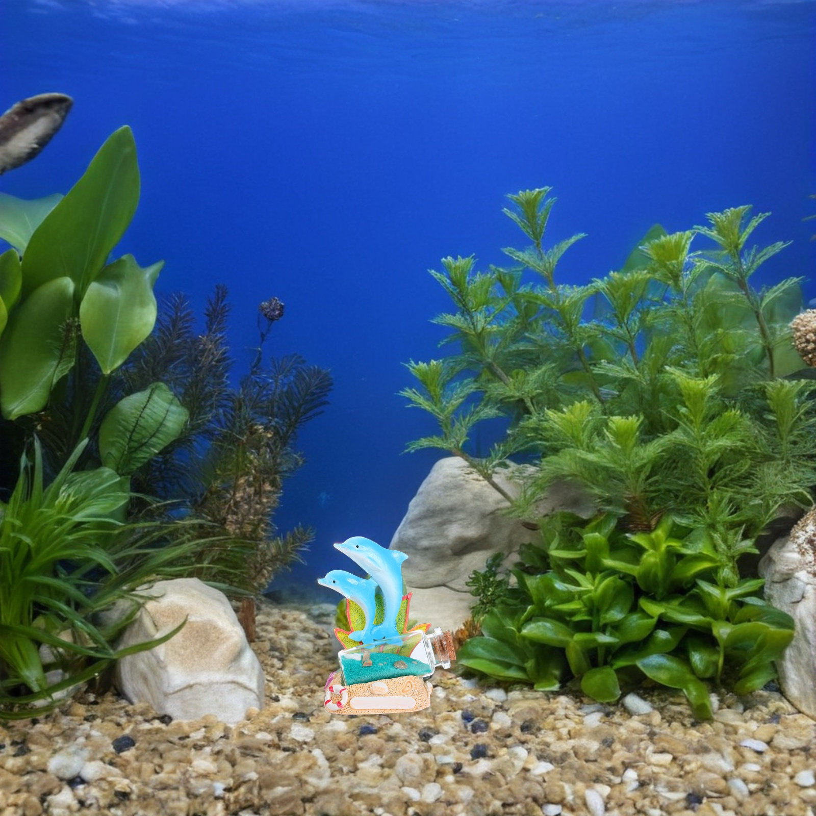 Dolphin Sculpture Drift Bottle - Aquarium Fish Dolphin recension och pris