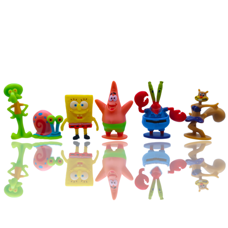 6pcs SpongeBob Fish Tank Decor - Aquarium Fish Cave recension och pris