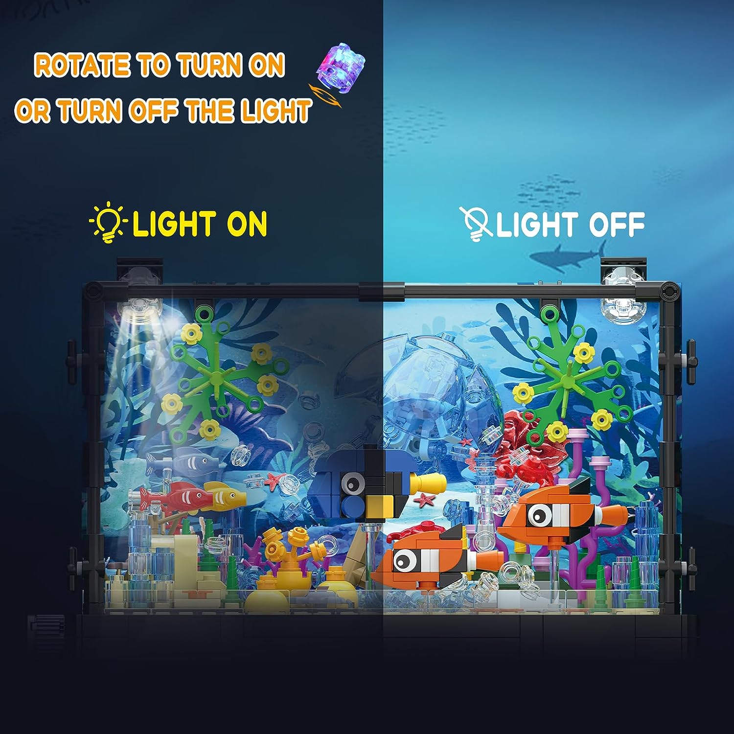 MOC Ocean Fish Tank Aquarium B - Aquarium Fish Game recension och pris