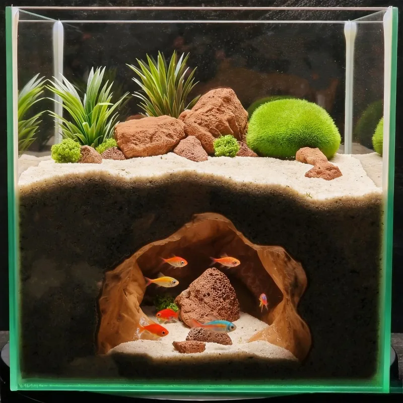 Sinkhole Cave Aquarium Ornamen - Aquarium Fish Cave recension och pris