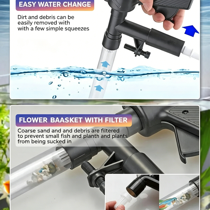 Aquarium Fish Tank Water Chang - Gravel Vacuum Cleaner recension och pris