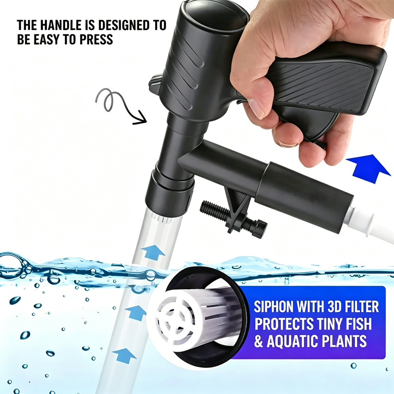 Aquarium Fish Tank Water Chang - Gravel Vacuum Cleaner recension och pris