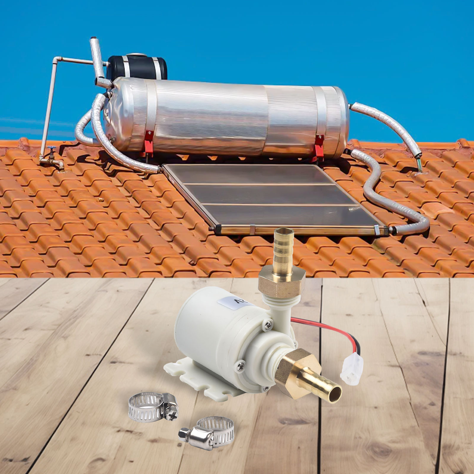 12V DC Solar Water Heater Circ - Powerhead Circulation Pump recension och pris
