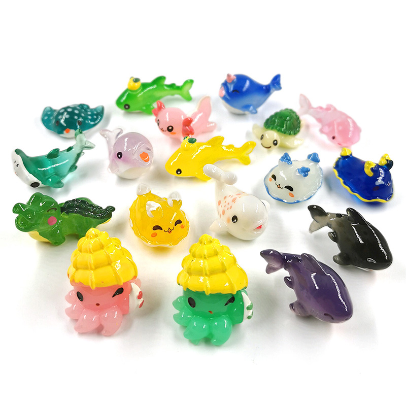10Pcs Shark Whale Turtle Dolph - Aquarium Fish Dolphin recension och pris