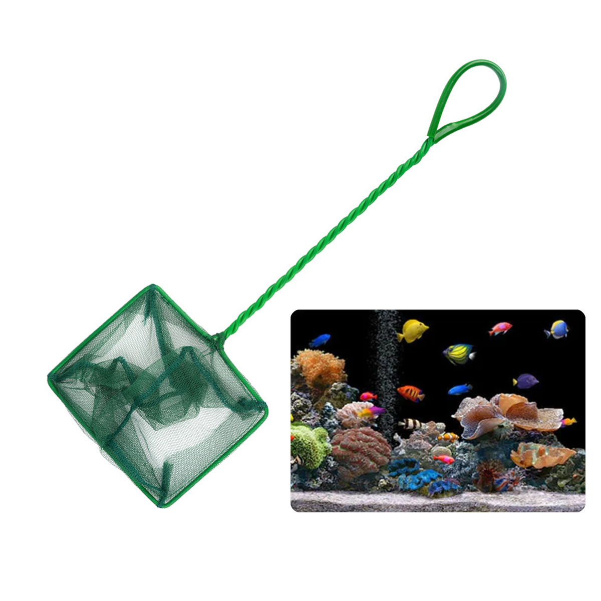 3~10 Inch Portable Nylon Green - Aquarium Fish Net recension och pris