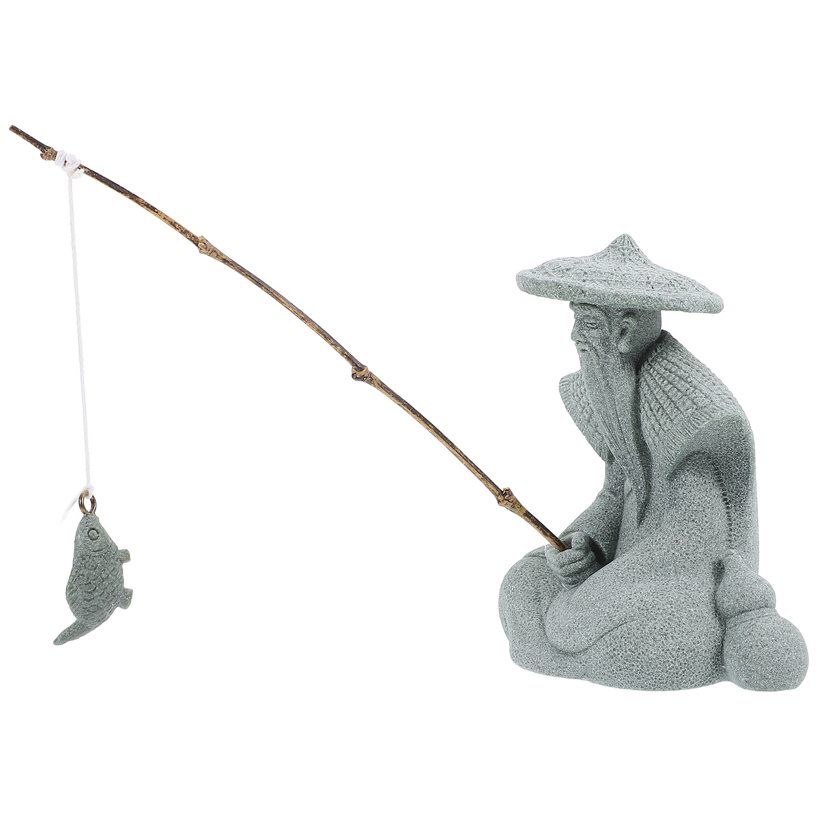 Detailed Resin Fisherman Statu - Aquarium Fish Japanese recension och pris