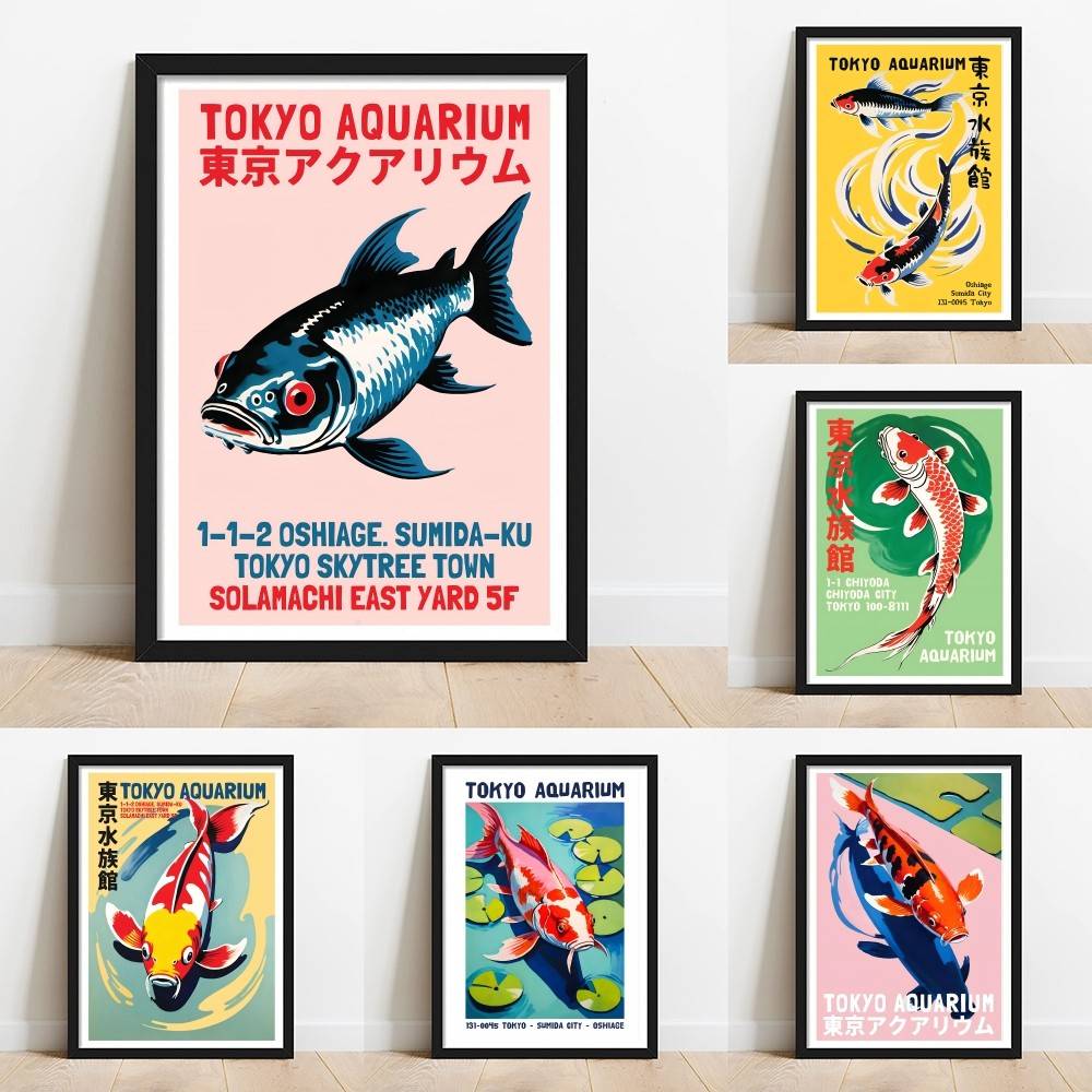 Tokyo Aquarium Koi Fish Paper  - Aquarium Fish Japanese recension och pris