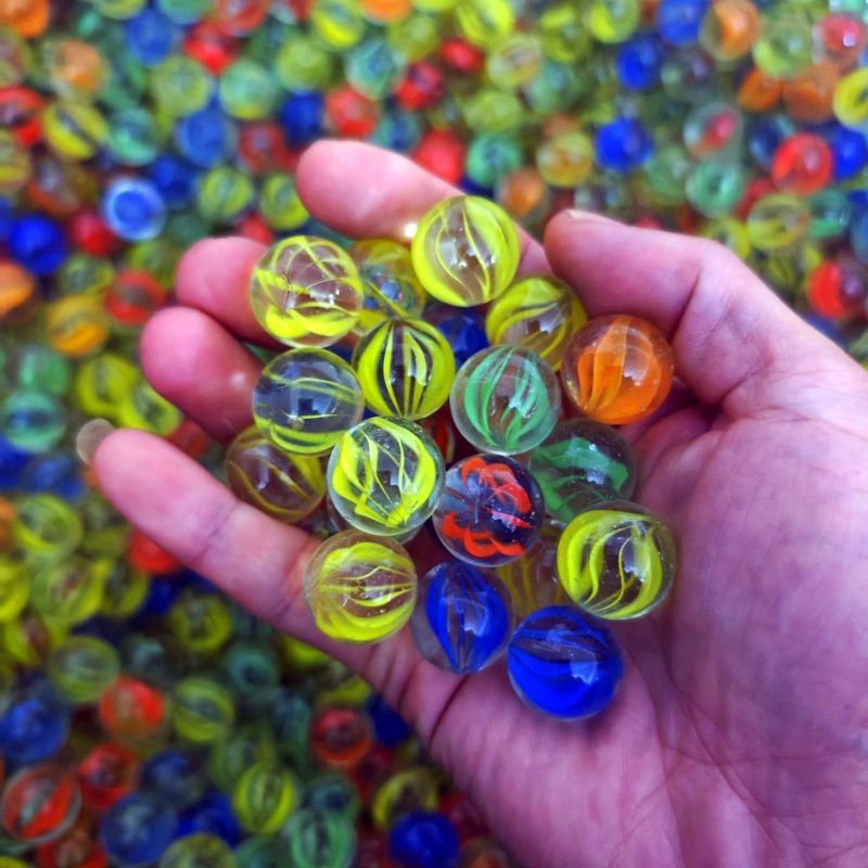 16mm Colorful Glass Marbles Tr - Aquarium Fish Game recension och pris