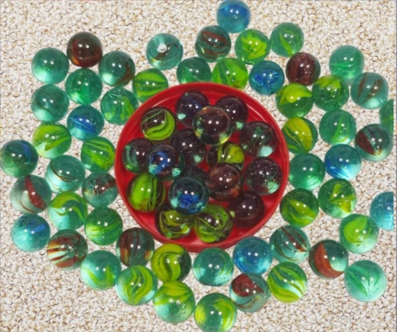 16mm Colorful Glass Marbles Tr - Aquarium Fish Game recension och pris
