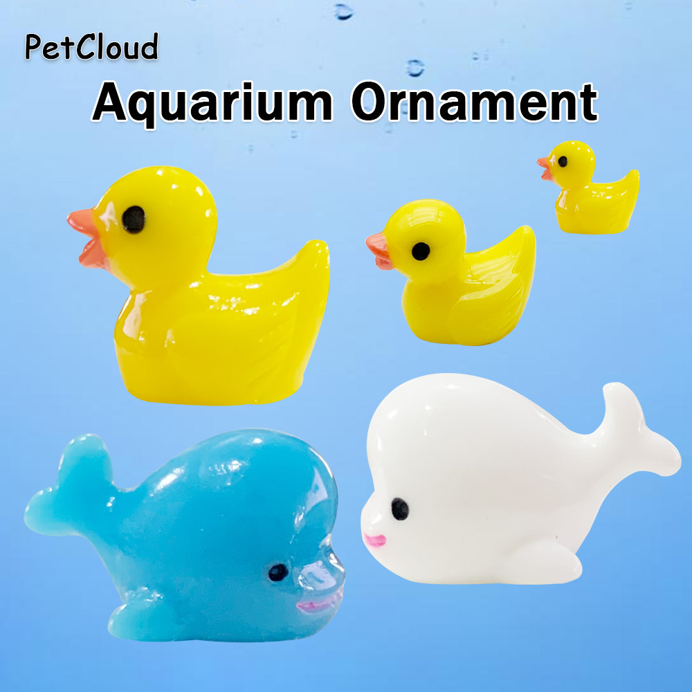 5pcs Fish Tank Ornament Ducks  - Aquarium Fish Dolphin recension och pris