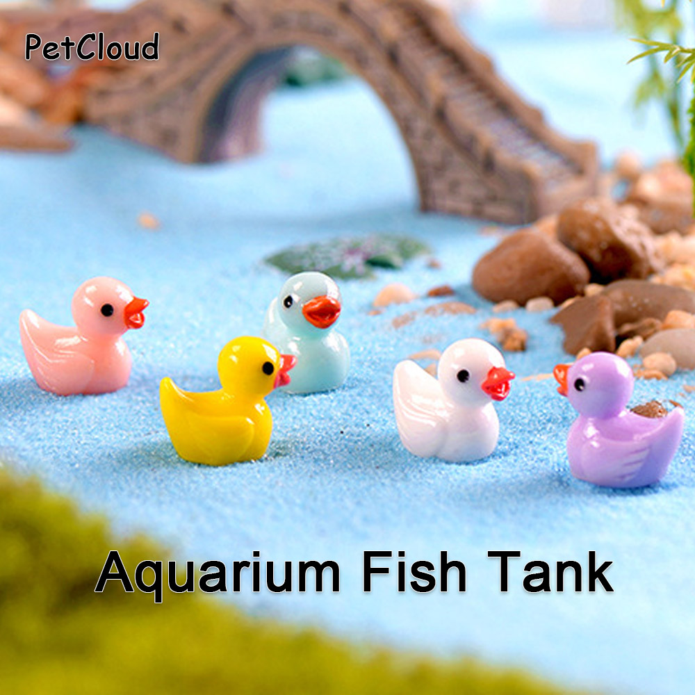 5pcs Fish Tank Ornament Ducks  - Aquarium Fish Dolphin recension och pris