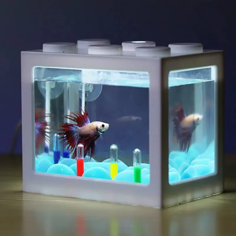 1L USB LED Desktop Mini Aquari - Aquarium Fish Betta recension och pris