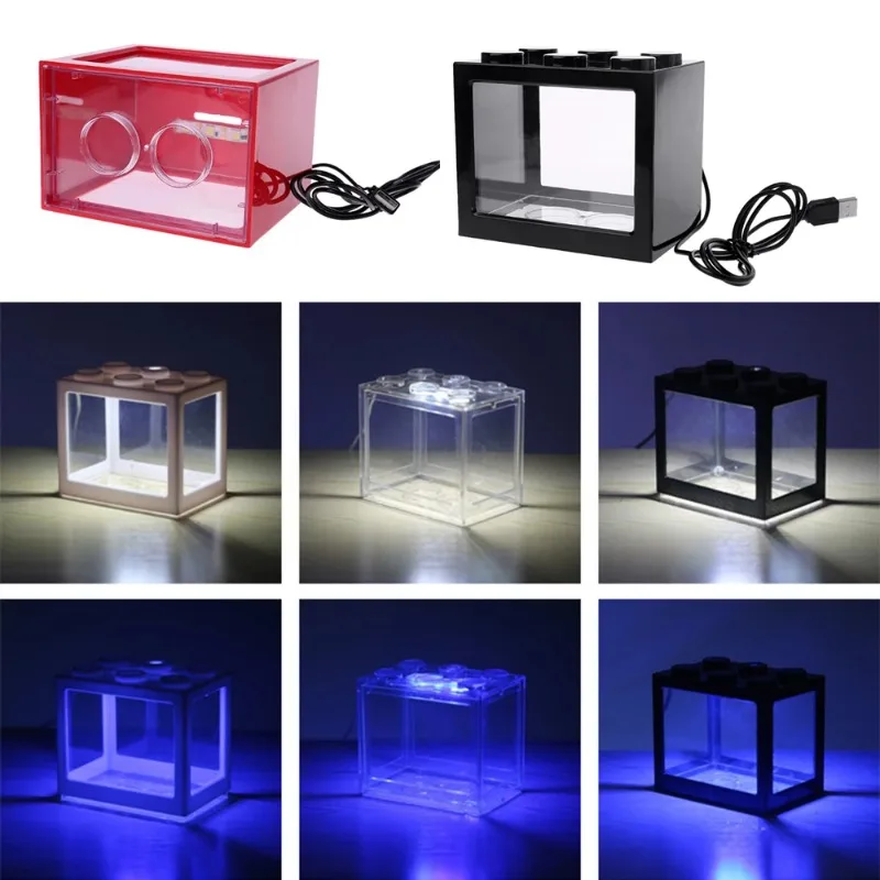 1L USB LED Desktop Mini Aquari - Aquarium Fish Betta recension och pris