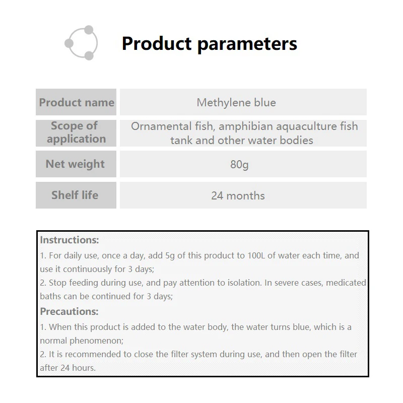 Methylene Blue Ornamental Fish - Aquarium Fish Betta recension och pris