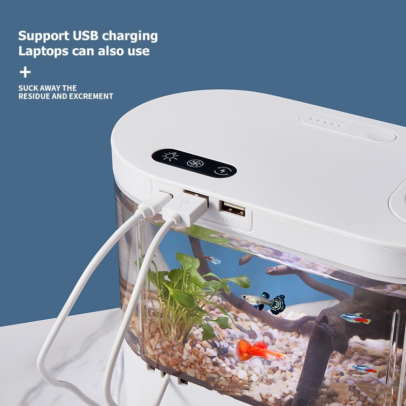 Creative Mini Desktop Fish Tan - Aquarium Fish Betta recension och pris